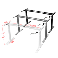 Bureau de travail ergonomique pour ordinateur, réglable en hauteur, pour le télétravail, électrique, réglable en hauteur, assis-debout