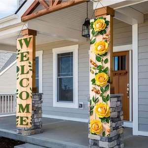Bandera Personalizada para Puerta, de Tela de Poliéster Tejida de Alta Calidad, con Impresión por Sublimación, Decoraciones para Puerta, Precio Económico al por Mayor - Product Image 5