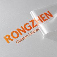 Stiker Transfer UV Custom Hot Sale untuk Kotak Hadiah, Stiker 3D, Logo Kursif, Label Kemasan Mewah