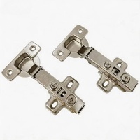 Charnière de porte de placard à fermeture douce bidirectionnelle en acier allié au nickel avancé, à recouvrement total, de 35 mm, en forme de coupelle, pour cuisine