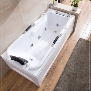 Double <span class=keywords><strong>Massage</strong></span> Surf Standalone Hotelhome <span class=keywords><strong>Couple</strong></span> Bain Salle de Bain Multifonctionnel Whirlpool <span class=keywords><strong>Spa</strong></span> Cascade Acrylique Baignoire de <span class=keywords><strong>Massage</strong></span> - Product Image 5