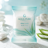 Sacs d'emballage pour savon en plastique transparent givré, pochettes personnalisées imprimées pour l'emballage de savon en barre