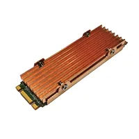 Dissipateur thermique pour disque dur SSD M.2 NGFF, ultra fin, en cuivre pur, refroidisseur pour SSD M.2 NVME NGFF 2280 PCIE....