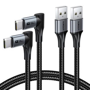Cable USB de Carga Rápida SUNGUY Tipo-C de 18W para Banco de Energía y Uso en Automóvil, Material de Nailon, Garantía de 3 Años, Venta al Por Mayor de Fábrica - Product Image 3