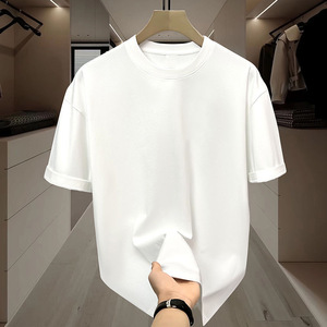 T-shirt Oversize Personalizzata 2025 con Collo a O, 180 Grammi, in Maglia Pesante, Manica Corta, Stampa Digitale a Rilievo, Grafica Semplice - Product Image 6