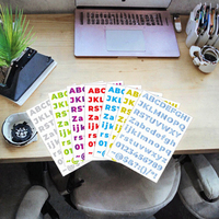 Autocollants en vinyle alphabet et chiffres DIY, pack d'autocollants décoratifs pour journal et tasses