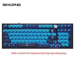 Skyloong PBT ปุ่มกดพุดดิ้งตามสั่งธีมแมงกะพรุนย้อมสีดำ RGB โปรไฟล์ <span class=keywords><strong>ASA</strong></span> ย่อยสำหรับผู้ผลิต - Product Image 4