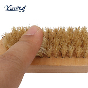 Yinste Solid Wood Shoe <b>Brush</b> Pig Hair Double Sided For Cleaning And <b>Dust</b> Removal - Product Image 1