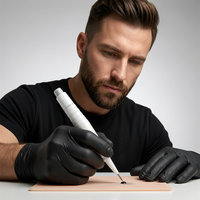 Stylo implanteur pour greffe de cheveux avec aiguille remplaçable 1,0 mm, stylo implanteur DHI pour la restauration capillaire