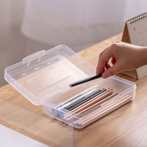 Estuche Transparente Grande Personalizado para Lápices, Organizador de Plástico Resistente para Marcadores, Crayones y Almacenamiento de Útiles Escolares - Product Image 4