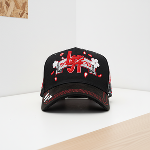 Gorra de Béisbol Personalizada con Logotipo, Diseño Curvo en la Parte Trasera, Bordado a Mano de 5 Paneles, Estilo Vintage con Letras <span class=keywords><strong>Kenji</strong></span>, Unisex, ODM OEM - Product Image 1