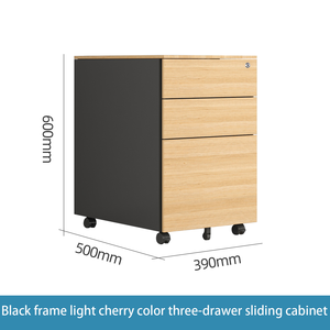 Unità con Cassetti per Palestra e Scuola, Telaio Nero e Giallo Chiaro, Personalizzabile, Armadio Portadocumenti in Acciaio Mobile - Product Image 2