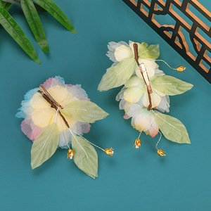 Design original, nouvelle coiffe en fleurs de soie éthérées pour Hanfu traditionnel, adaptée à un usage quotidien, aux studios photo et - Product Image 3