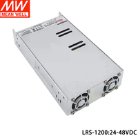 Alimentation électrique industrielle à découpage CC haute efficacité MEAN WELL LRS-1200-48, sortie unique 48V 37.5A 1200W 90-264VAC pour LED