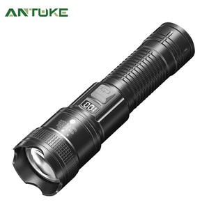 Lampe de poche Antuke Zoom P50 rechargeable avec affichage numérique LED, fonction de charge de téléphone et mode SOS pour une utilisation en extérieur - Product Image 1