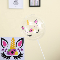 Bobo led ballon lumineux avec des personnages de dessins animés en elle ballon lumière led ballons cartoon