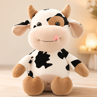 Peluche de Vaca de Dibujos Animados de 31 cm, se Puede Agregar Logotipo, Juguete de Peluche Kawaii para Niños, Regalo de Granja, Regalo Promocional Gratis, Regalo de Cumpleaños