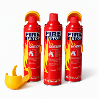 Extincteur aérosol CE certifié anti-incendie 500ml 1000ml, poudre sèche en boîte d'acier pour la sécurité de la voiture, de la maison et de la cuisine, Extintor