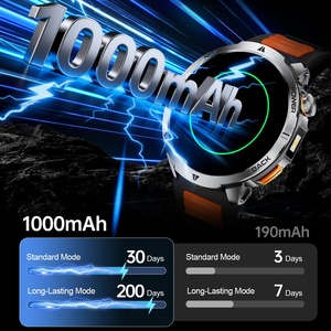 Nouveautés Montres de sport pour hommes MT68 Lampe torche LED Étanche IP68 Répondre aux appels 1000mAh Suivi d'activité Montre connectée d'extérieur - Product Image 6