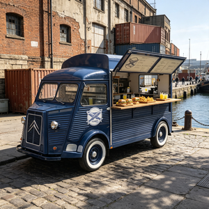 Furgone Elettrico Vintage Citroen HY <span class=keywords><strong>con</strong></span> Attrezzatura da Cucina per Catering di Hamburger e Patatine Fritte all'Aperto - Product Image 1