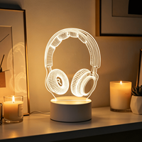 Décoration de chambre Lampe de table Décoration de bureau GameLight Jouet Cadeau Gamepad Jeu Décoration Lumière 3D Esports
