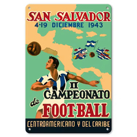 Panneau commémoratif en métal pour match de rugby américain Plaque de sport vintage Panneaux métalliques Retro Wall Vintage Tin Signs for Club