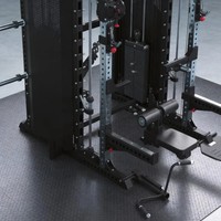 Máquina Smith Multifuncional, Entrenador Funcional, Power Rack con Accesorios Duraderos