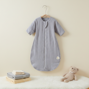 <span class=keywords><strong>Gigoteuse</strong></span> en mousseline pour bébé avec fermeture éclair |   Couverture portable en <span class=keywords><strong>gaze</strong></span> <span class=keywords><strong>de</strong></span> <span class=keywords><strong>coton</strong></span> respirante pour nourrissons - Product Image 1