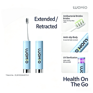 Cepillo de Dientes Retráctil LUOMIO con Esterilizador UV, Estuche Portátil de Viaje, Cuidado Bucal, Higiene Dental, Cepillo Plegable para Artículos Esenciales del Hogar - Product Image 2