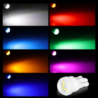 Nouvelles ampoules LED en céramique T10 W5W, ampoules de stationnement à encoche, lampes de lecture de dôme de voiture WY5W 168 501 2825, feux de position latéraux automobiles blancs, rouges, bleus