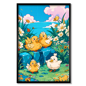 ตัวต่อจิ๊กซอว์การ์ตูนพิมพ์ลายตามสั่ง 1000 ชิ้น ทำจากไม้ กระดาษ พลาสติก มุมเหลี่ยม ของเล่นเสริมพัฒนาการสำหรับเด็กและผู้ใหญ่ ของขวัญ - Product Image 1