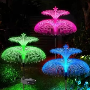 Lampes solaires LED d'extérieur RGB à fibres optiques, étanches IP55, batterie incluse, garantie 2 ans, pour pelouse, aménagement paysager, décoratives, pour jardin - Product Image 4