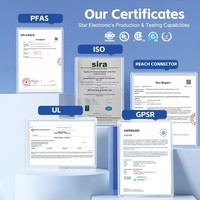 كابل شاحنة وعربة مقطورة حلزوني مخصص عالي الجودة بطرفين، نواة نحاسية، تصنيف IP67، عزل PVC بطول 1.5 متر