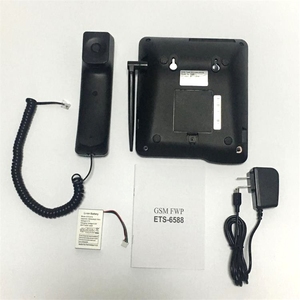 Điện Thoại Để Bàn Thẻ SIM Có Khe Cắm SIM Kép + ETS-6588 Chứng Nhận CE Điện Thoại Không Dây GSM Cố Định - Product Image 5
