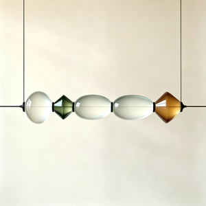 Lámpara Colgante Moderna de Cristal, Lámpara de Araña Geométrica con Cuentas, Lámpara Suspendida para Comedor, Hotel, Restaurante - Product Image 2