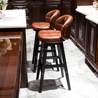 Chaises de luxe au design personnalisé en vente chaude avec pieds en bois massif, prix de gros, tabouret de bar pour cuisine, salle à manger