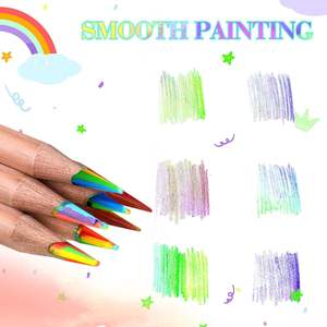 Crayon en bois à 4 couleurs arc-en-ciel à prix avantageux pour les enfants, les étudiants, les fournitures scolaires, cadeau - Product Image 5
