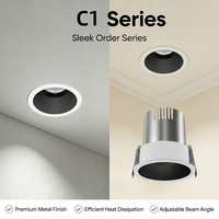 Farbverstellbares Rahmenloses Modul MR16 GU10 Gehäuse Aluminium 15W Downlight LED-Spot für Wohnzimmer Einbauleuchte