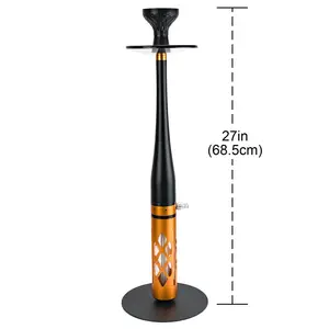 Set di narghilè da BaseBall con tubo flessibile in Silicone pinze classiche luce a LED a distanza Narguile Chicha Union narghilè/Shisha support