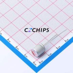 Condensador Sólido JBLE2821M6R3D090RLM 820UF 6.3V, Componente de Orificio Pasante (THT), D8xL9mm 20% 5.1A100kHz - Product Image 1