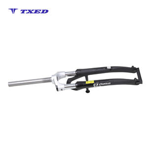 Forcella Anteriore Premium in Alluminio 700C Senza Filettatura con Supporti per Freni V - Finitura Argento Elegante - Product Image 2