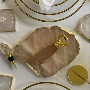 Apribottiglie per <span class=keywords><strong>vino</strong></span> in agata naturale ametista a grappolo di quarzo rosa di cristallo naturale gemma meditazione birra decorazione apribottiglie - Product Image 4