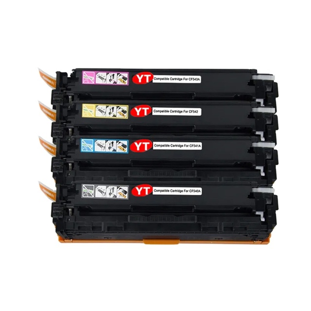 Yelbes Toner CF500A-503A CF540-543X 203X CF510A -513A CF530A -533A Compatible Cartridge For HP Printer Toner Cartridges