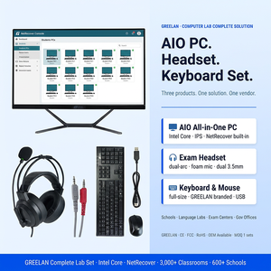 โซลูชันห้องคอมพิวเตอร์โรงเรียน จอคอมพิวเตอร์ออลอินวันขนาด 21.5 23.8 นิ้ว Intel Core I3 I5 Windows 11 ฟังก์ชันรีเซ็ตอัตโนมัติ หน้าจอแสดงผล สำหรับการสอบ พร้อมระบบล็อค - Product Image 4