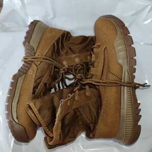 Definite TSB01 Coffee <b>brown</b> suede light weight combat <b>boots</b> - Product Image 2