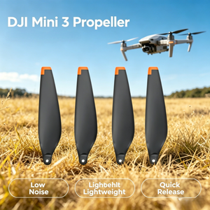Vente en gros de pales d'hélices pour DJI Mini <span class=keywords><strong>3</strong></span>, faible bruit, légères, à dégagement rapide, pièces de rechange pour drone, fournisseur d'accessoires - Product Image 1