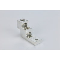 KS KS-T2H2-600-2NS CULus Listé Cosse mécanique en alliage d'aluminium étamé empilé à 2 ports pour 600MCM-2 AWG avec tampon étroit 600V