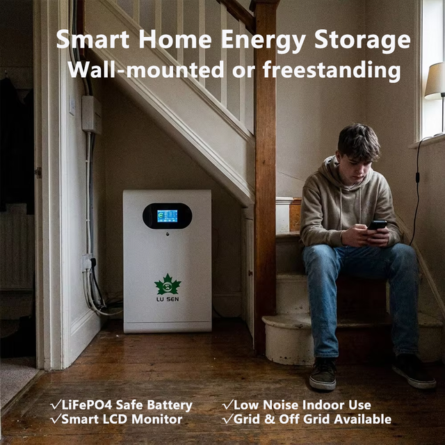 Wall Mount LiFePO4 Battery 5kWh 10kWh 15kWh 20kWh 25kWh Home Solar Energy Storage 5-20KW Residential Backup Power System