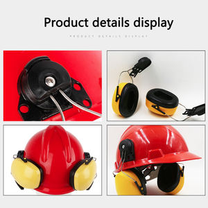 Silencieux d'oreille de travail industriel réduction <span class=keywords><strong>anti</strong></span>-<span class=keywords><strong>bruit</strong></span> protecteurs d'oreille montés <span class=keywords><strong>casque</strong></span> de sécurité cache-oreilles <span class=keywords><strong>pour</strong></span> <span class=keywords><strong>casque</strong></span> de sécurité - Product Image 6