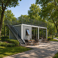 Maisons conteneurs modernes préfabriquées en acier isolé de 20 et 40 pieds pour appartements, maisons plates et bureaux – Conception modulaire à construction rapide – Chine